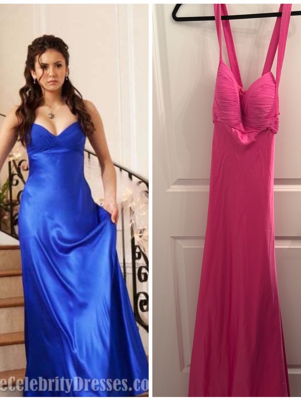 Elena Gilbert Aidan Mattox Miss Mystic Falls dress in alt pink